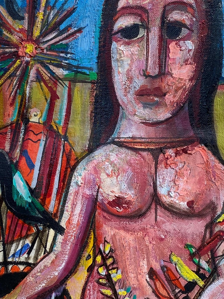“Woman with Birds” For Sale 1