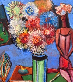 "Woman with Flowers"