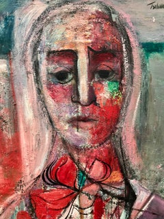 “Woman with Red Bow”