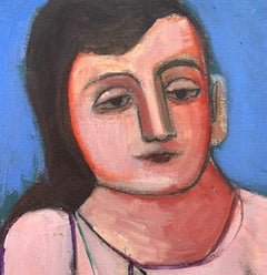 “Woman with Red Dog”