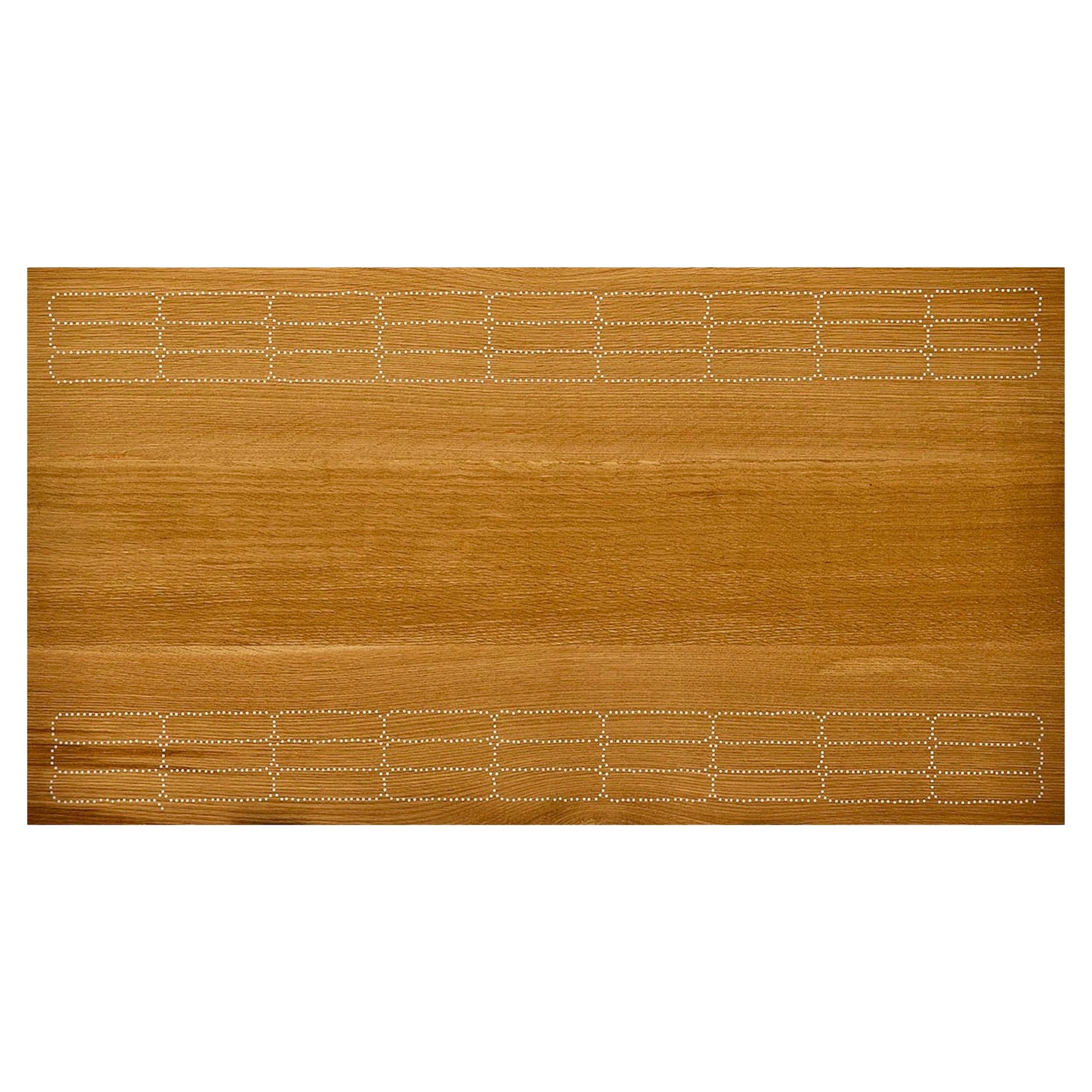 Nail Inlay Wall Piece No. 17      white oak, nails For Sale