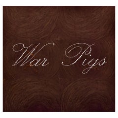 Nail Inlay Wall Piece No. 18, 
War Pigs
    end grain walnut, nails