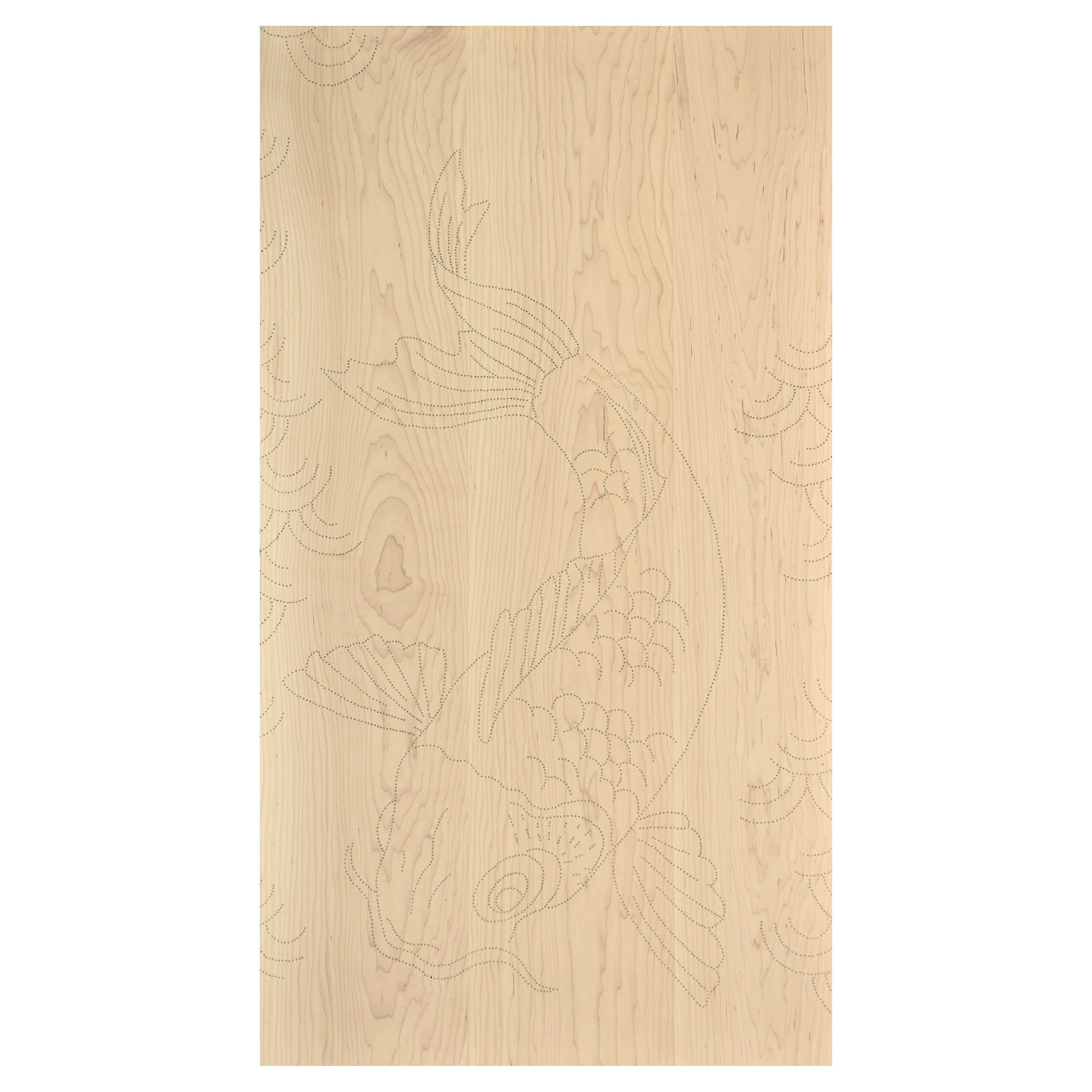 Nail Inlay Wall Piece No. 21  'Glow in the Dark Koi'      For Sale