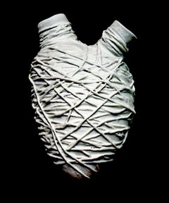 "Nail" Heart Vases, 5 Pieces, Handmade in Italy, Porcelain, Wall decor, Luxury