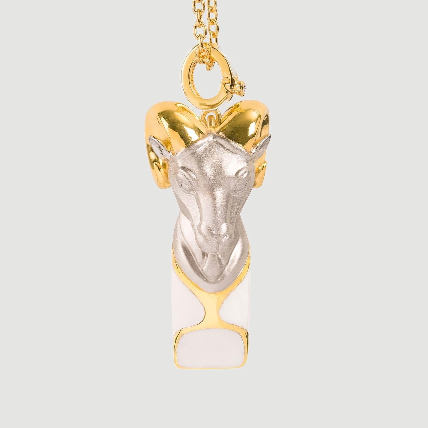 Introducing our stunning gold vermeil pendant necklace - a functional whistle with a modern twist on antique dog whistles. This unique piece is perfect for those who value both style and practicality. With its sleek design and high-quality