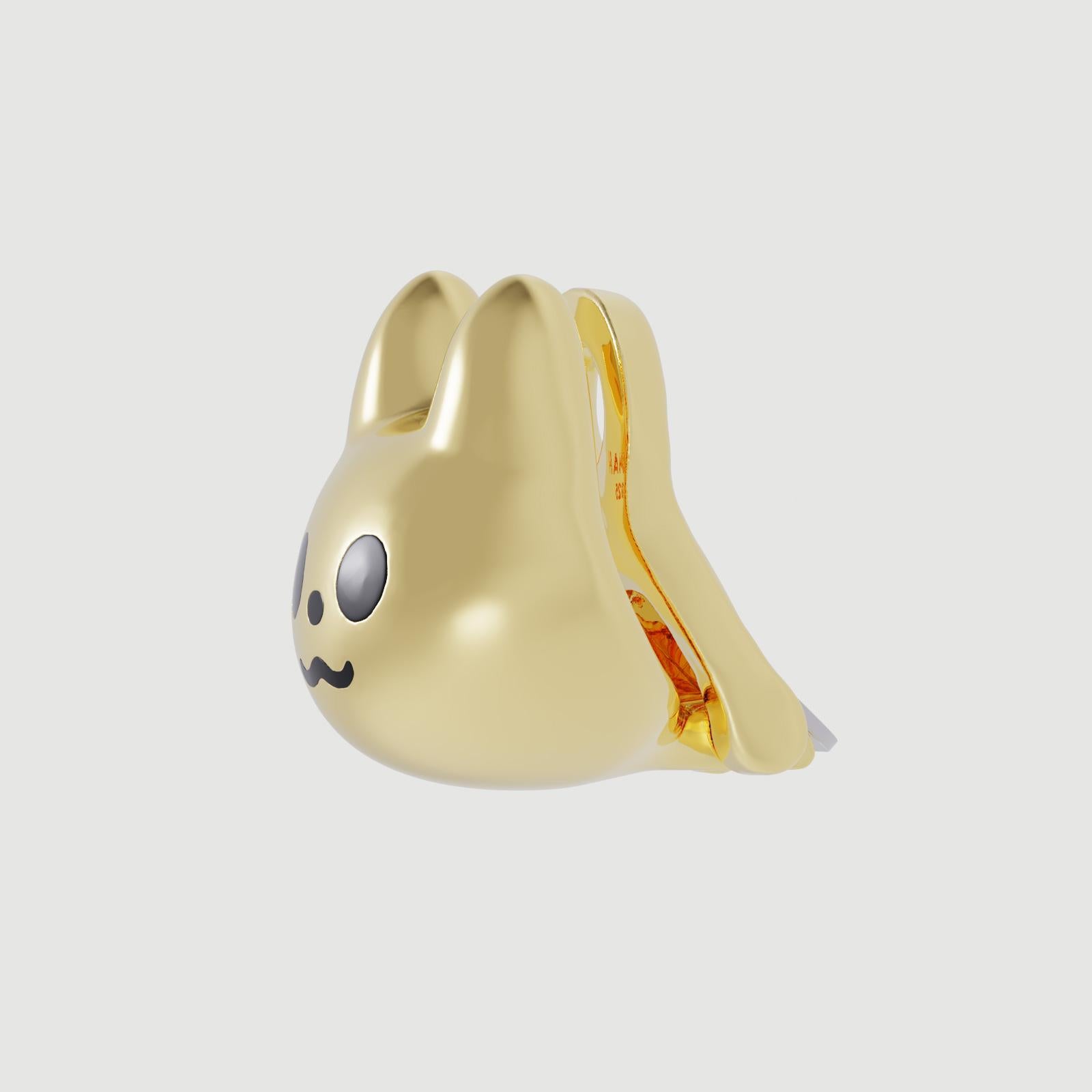 Pendiente Naimah Bugcat Oro Vermeil Moderno en venta