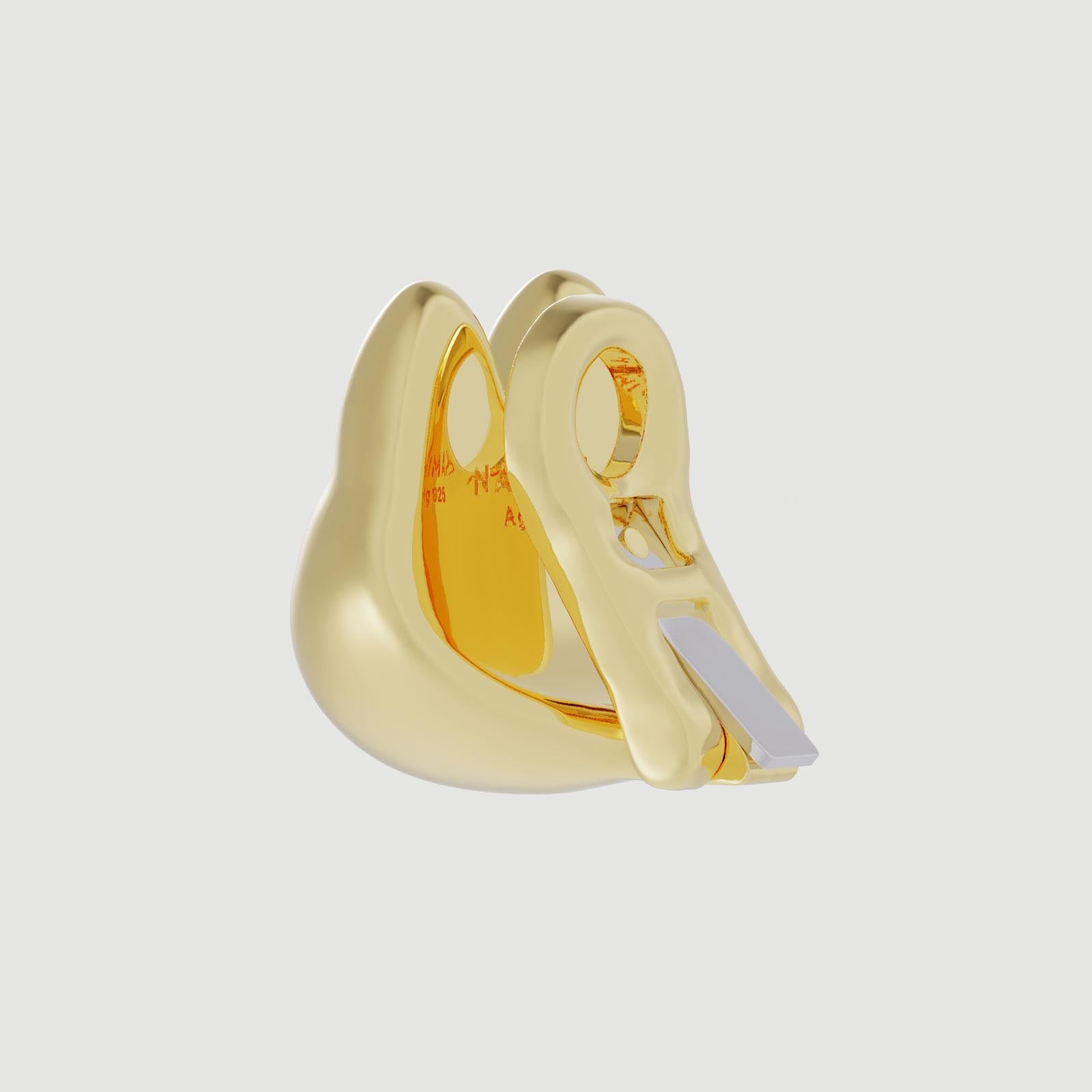 Pendiente Naimah Bugcat Oro Vermeil en Nuevo estado para la venta en Istanbul, 34