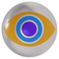 Naimah Evil Eye Earring Rhodium