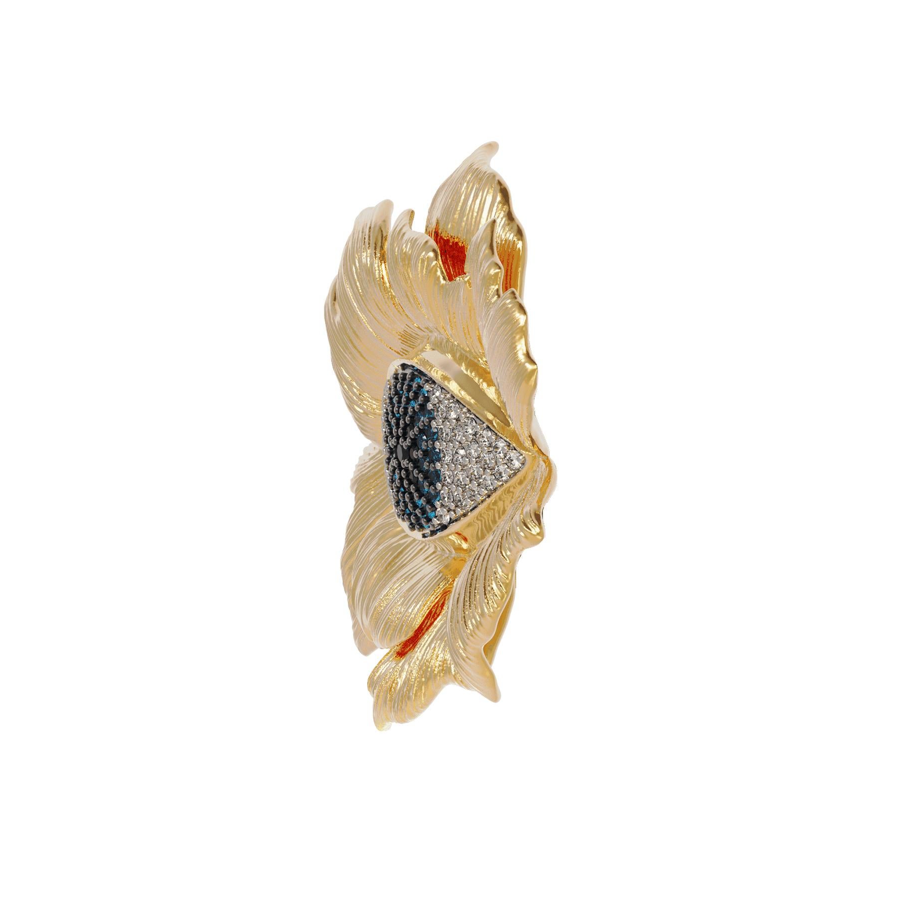 Orecchini Naimah con fiore del malocchio in vendita 2