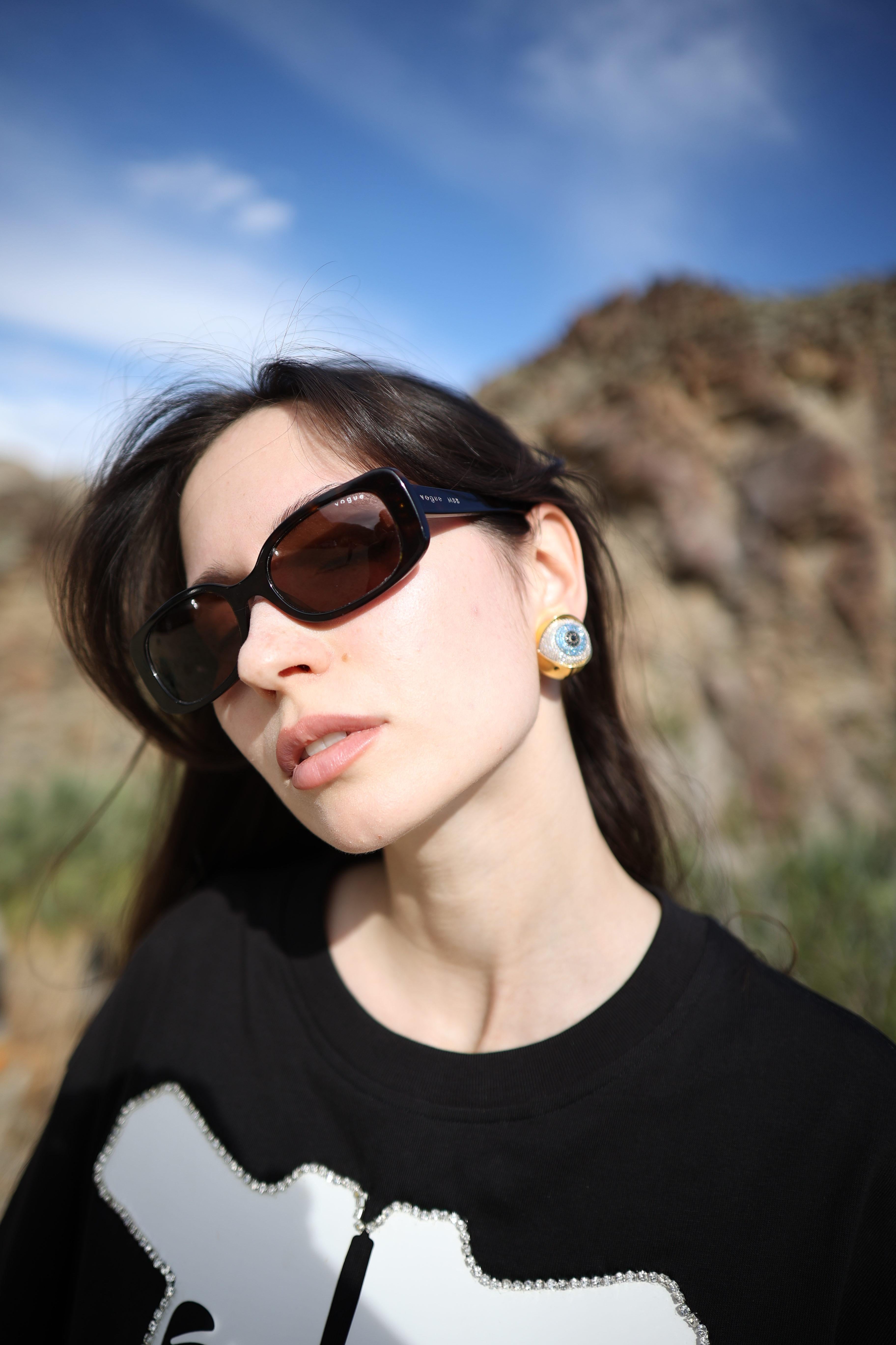 Naimah - Boucles d'oreilles du mauvais oeil - Ball and Ball Ball Neuf - En vente à Istanbul, 34