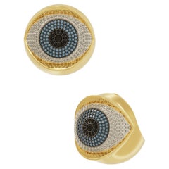 Naimah Eye Ball Statement Evil Eye Earrings