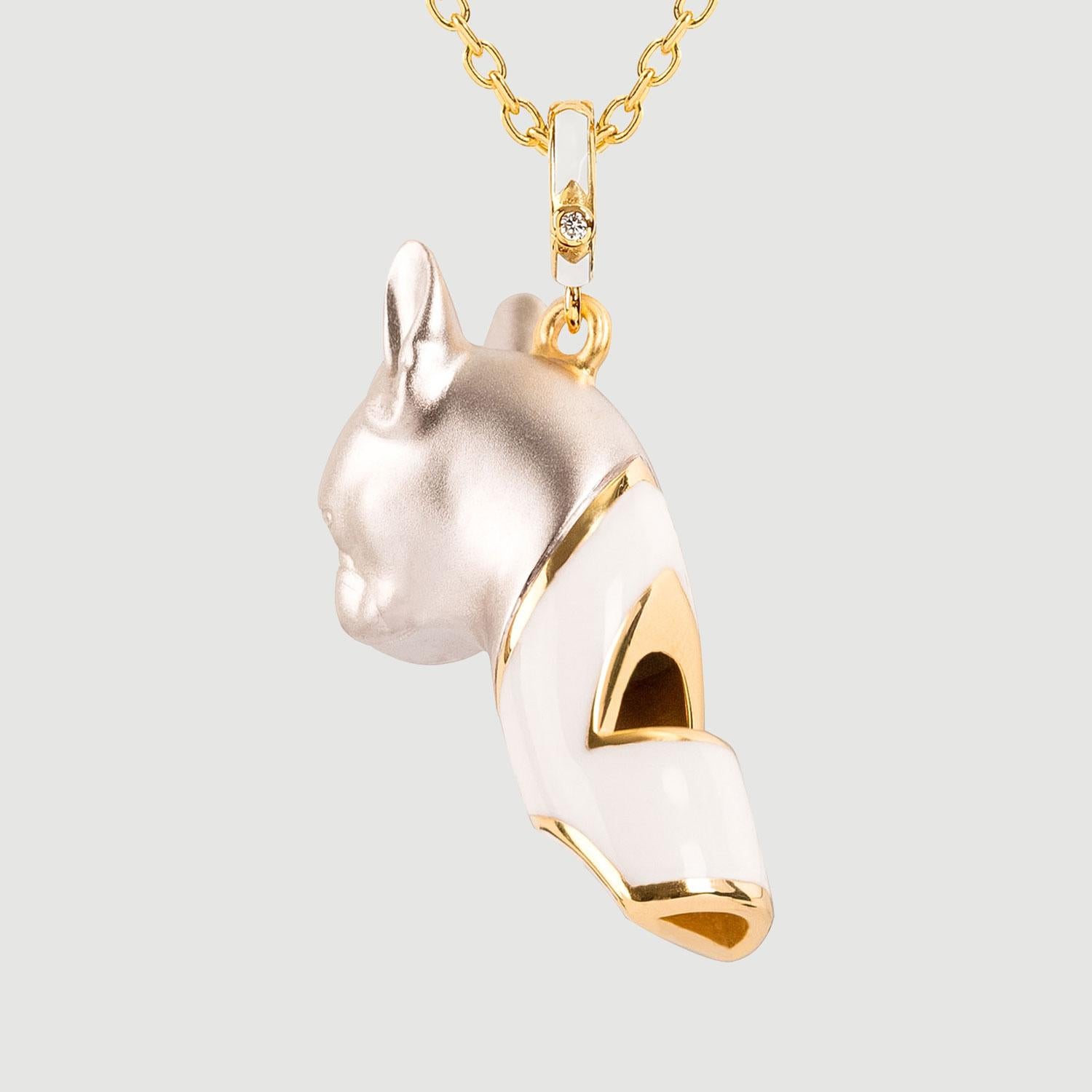 french bulldog necklace gold