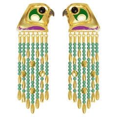 Naimah Egyptian Revival Horus Statement Earrings