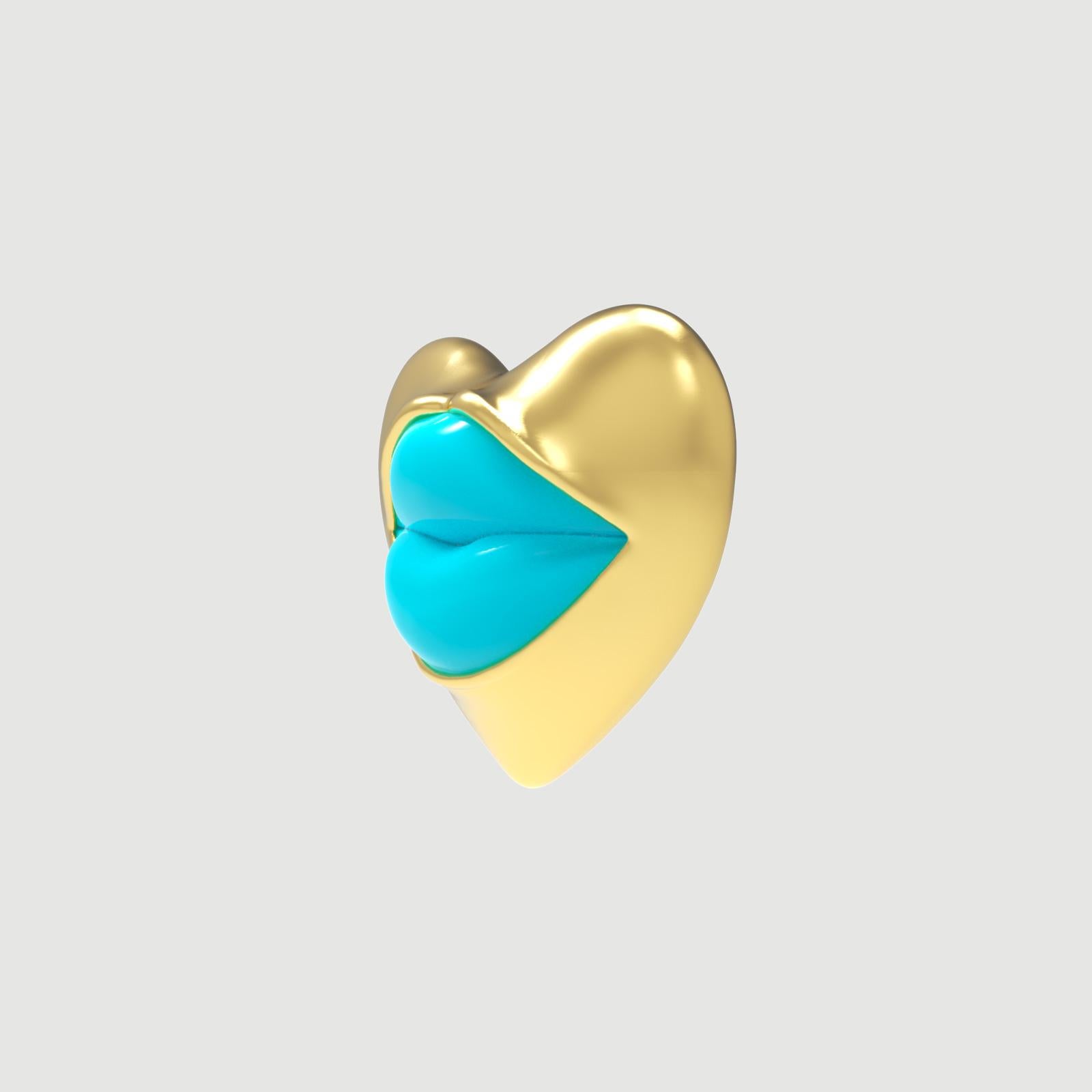 Sold as single. Pair and stack them. Please check for other colors at our store front.

Introducing our exquisite 💙 Heart-Shaped Gold Vermeil Clip-On Earring, a stunning fusion of elegance and artistry. This extraordinary jewelry design is a