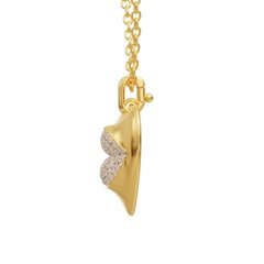 Naimah Love Lips Mini Statement Necklace, Crystal