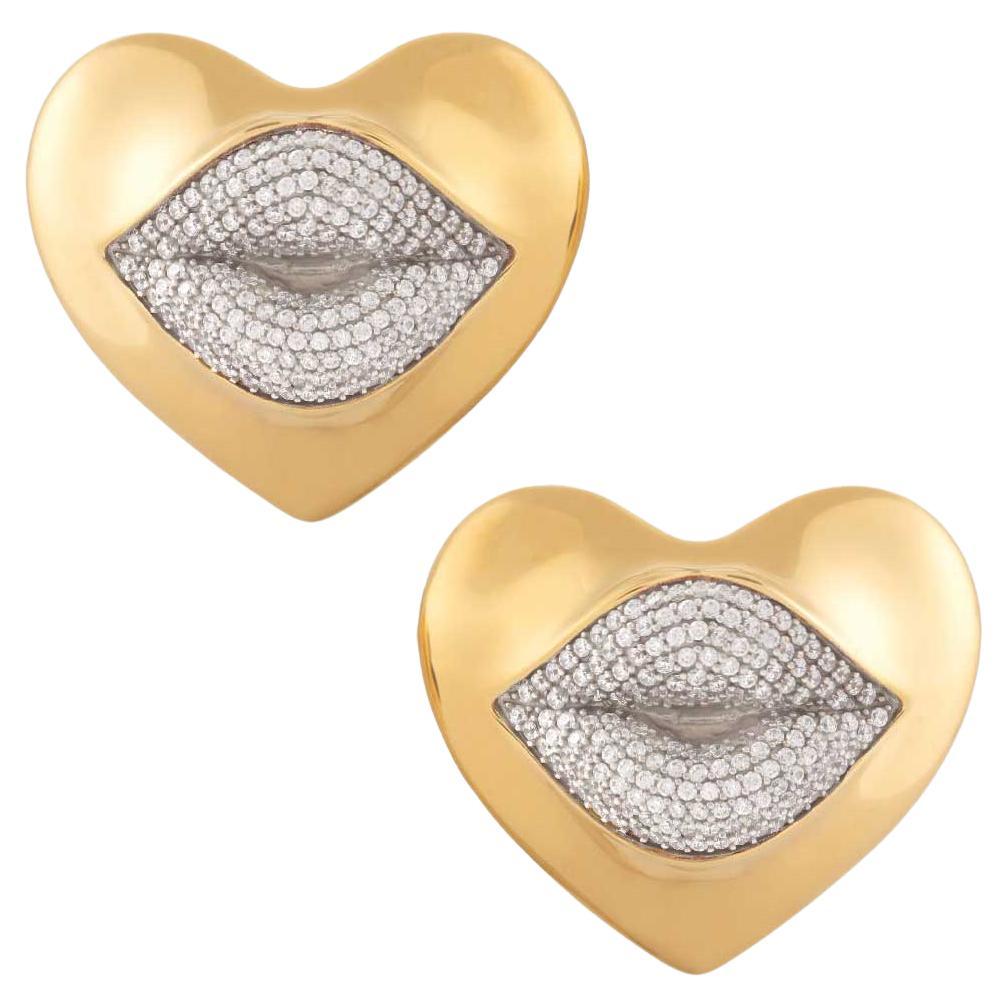 Naimah Love Lips Statement Earrings, Crystal For Sale