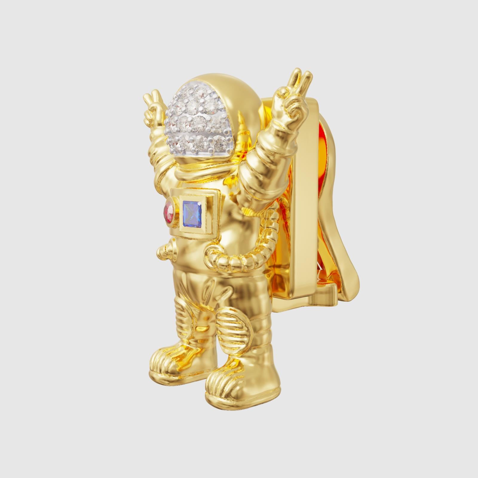 Orecchini Naimah Major Tom Astronaut only In condizioni Nuovo in vendita a Istanbul, 34