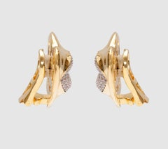 Naimah Mini Love Lips Earrings, Crystal