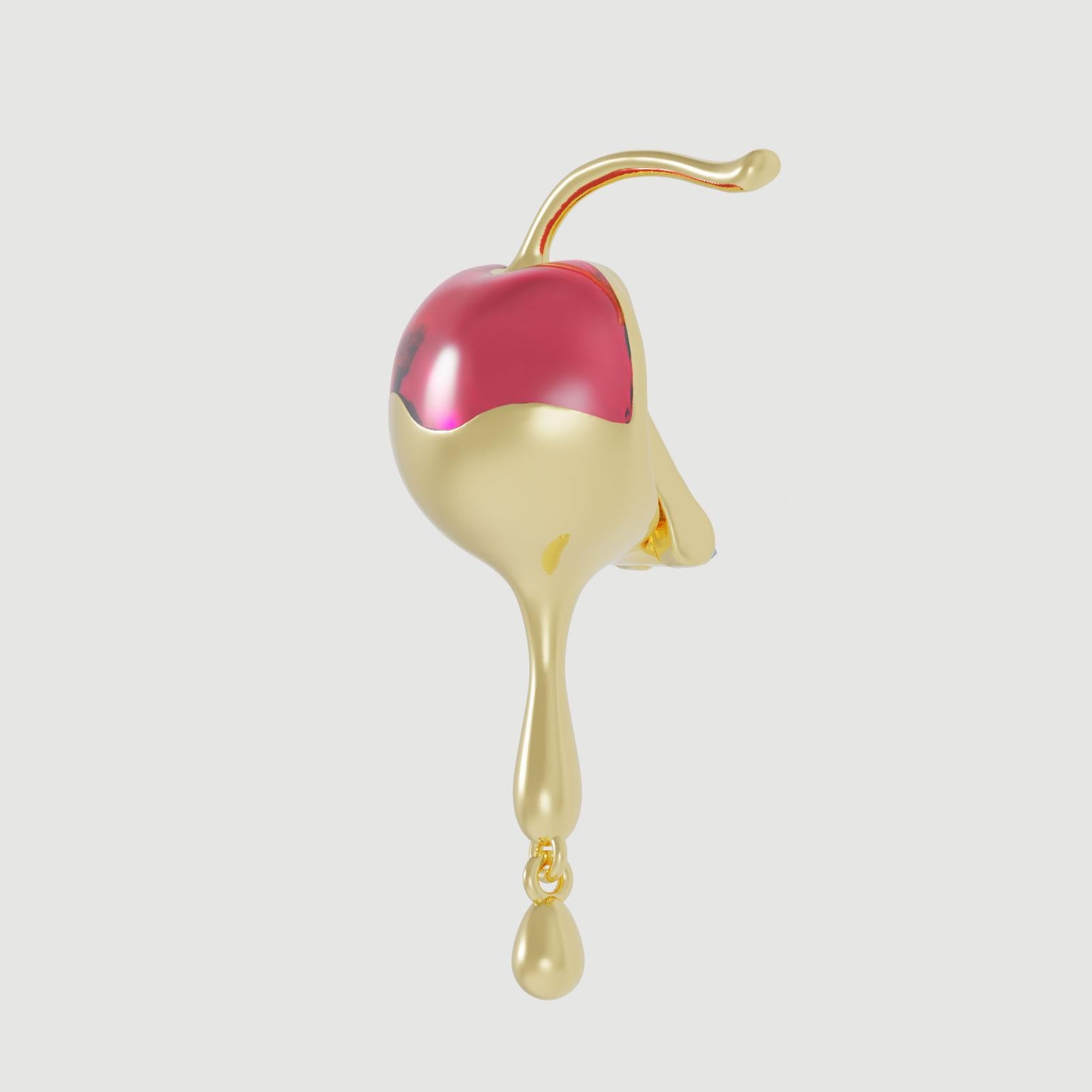Modern Naimah Mon Chéri Earring Gold Vermeil