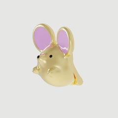 Naimah Mouse Earring Gold Vermeil