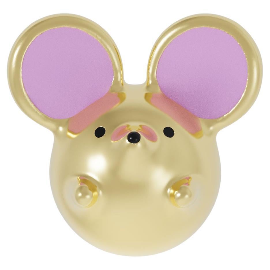 Pendiente Ratón Naimah Oro Vermeil