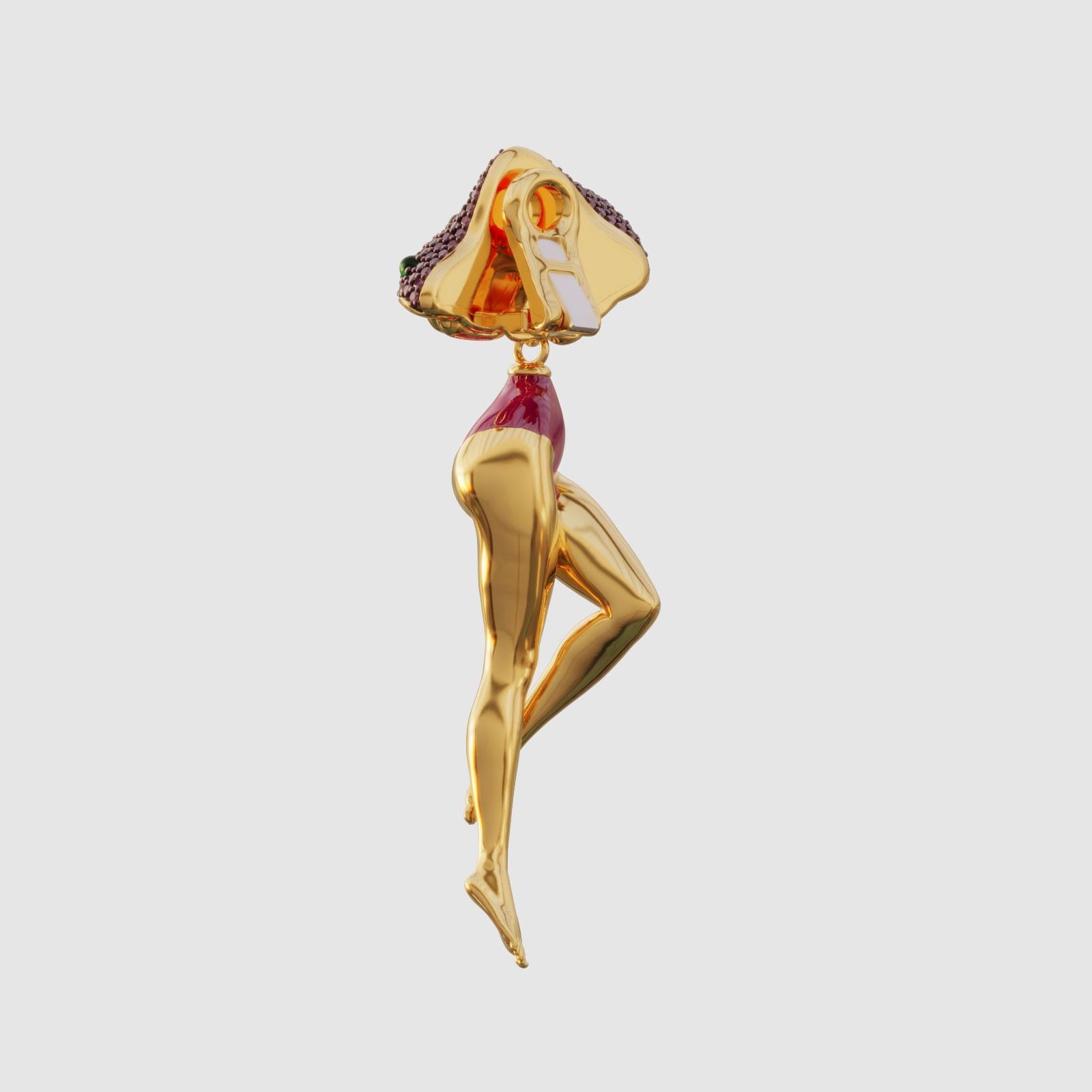 Women's Naimah Mushroom Girl Earrings For Sale