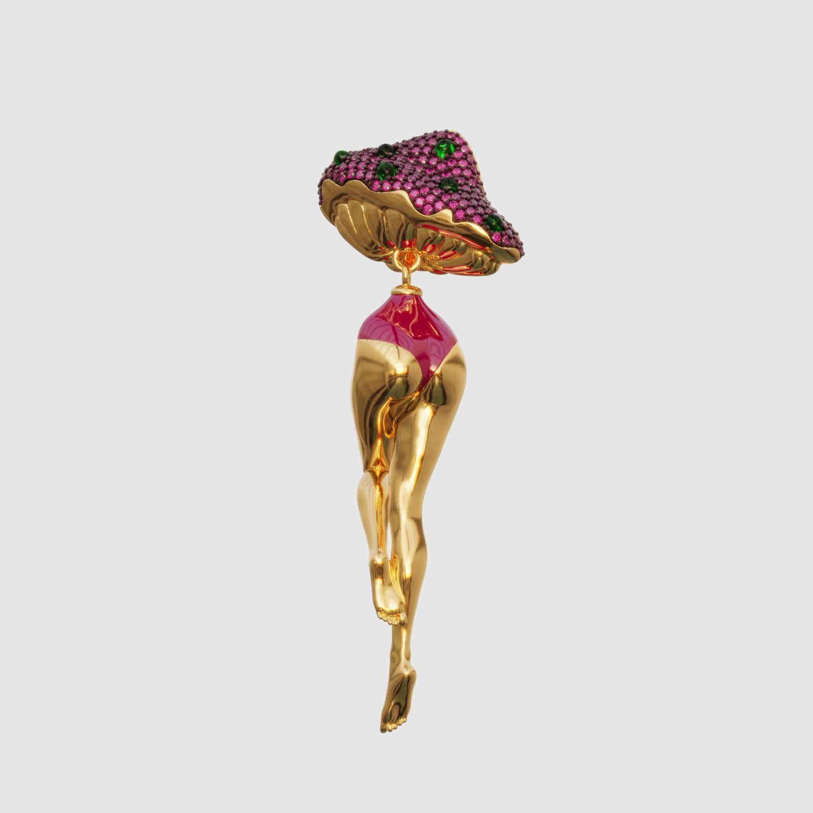 Naimah Mushroom Girl Earrings For Sale 1