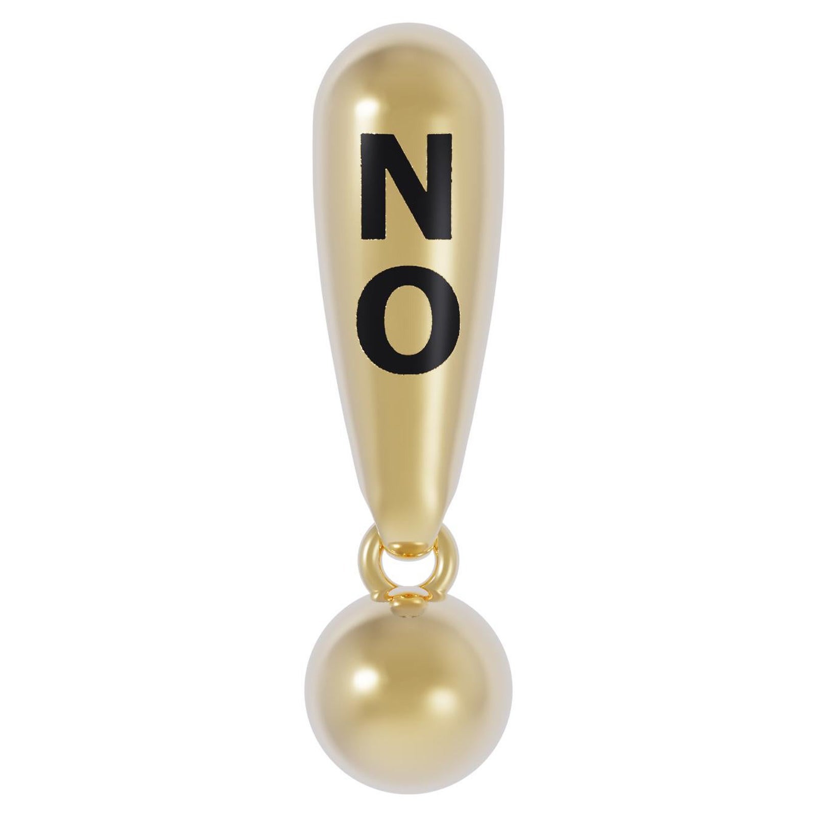 Naimah ¡NO! Pendiente Oro Vermeil