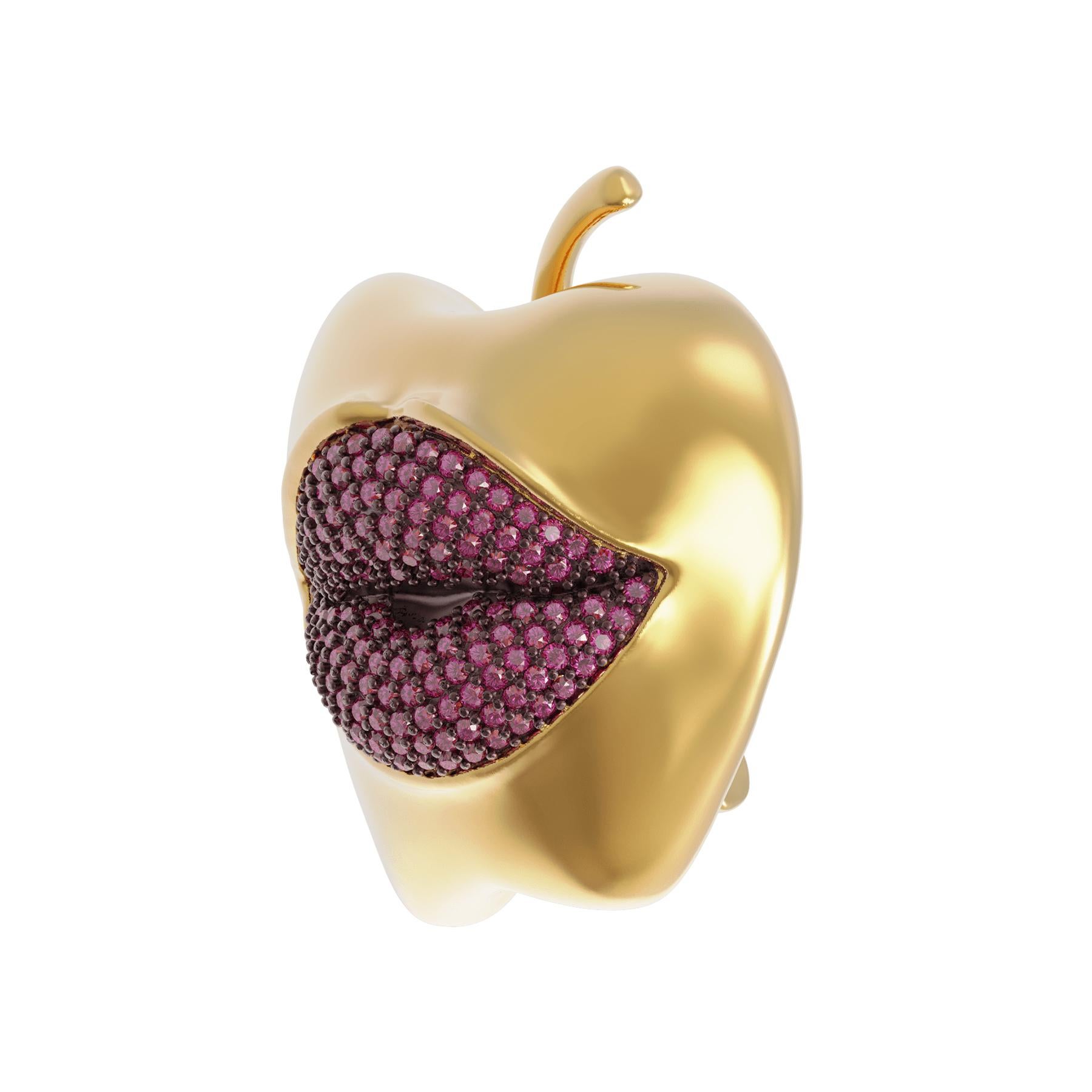 Orecchini Naimah Pomme Bouche Labbra di Mela In condizioni Nuovo in vendita a Istanbul, 34