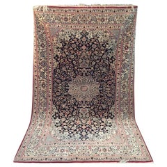 Nain-Teppich aus Korkwolle mit Seide, sehr fein geknüpft