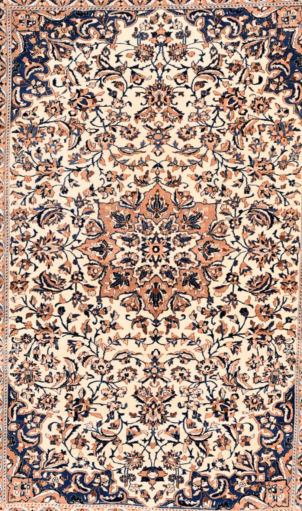 Persian Vintage Nain Rug 3'9'' x 5'6'' For Sale