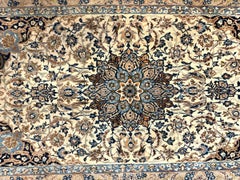 Nain Wool and Silk Rug