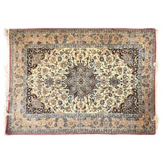 Nain Wool and Silk Rug