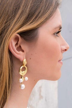 Orecchini Nainika in oro 18 carati di Les Muses Barbier Mueller