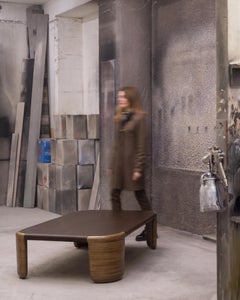 Naira Coffee Table, Fluid Sculpturality, Crafted Through Material Transformation