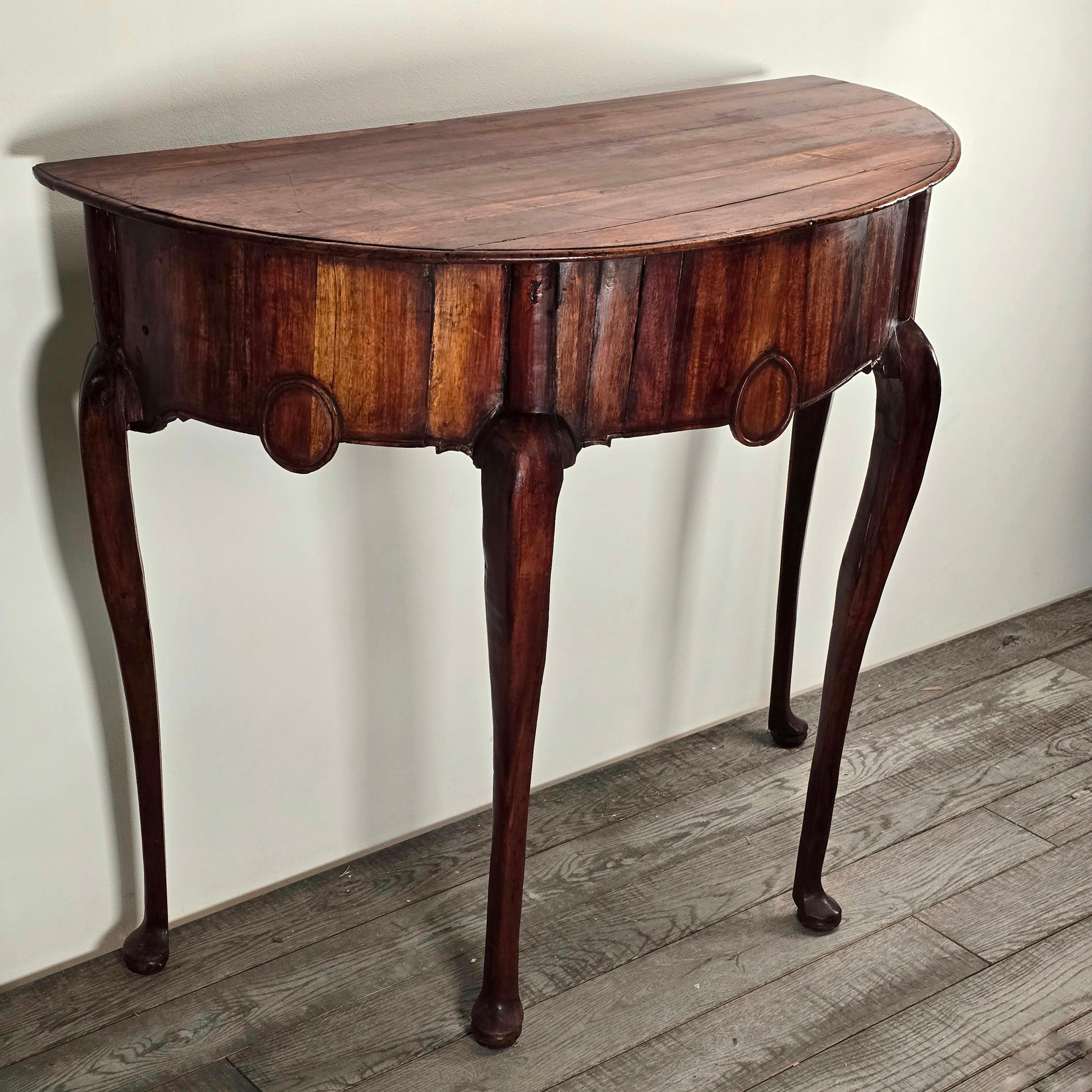 Naive Konsole aus westindischem Palisanderholz des 18. (Queen Anne) im Angebot