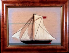 Naive British Sailor's Woolwork of a Sloop