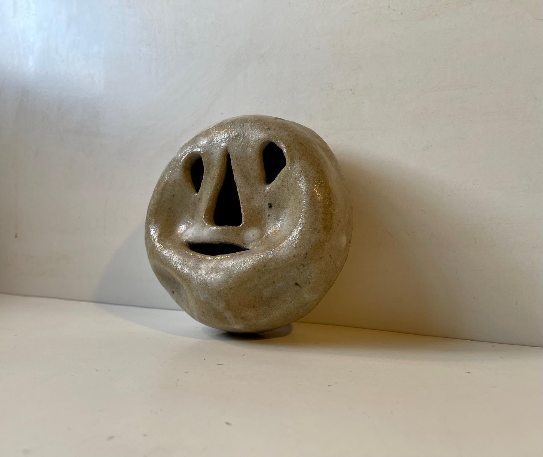 Late 20th Century Naive Collapsed Face Vase by Gunner Michael Andersen, Danish 1970s For Sale