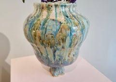 Vase Naïve Earth n Green en grès par Hania Jneid