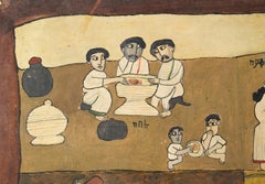 Pintura etíope ingenua de género, años 70