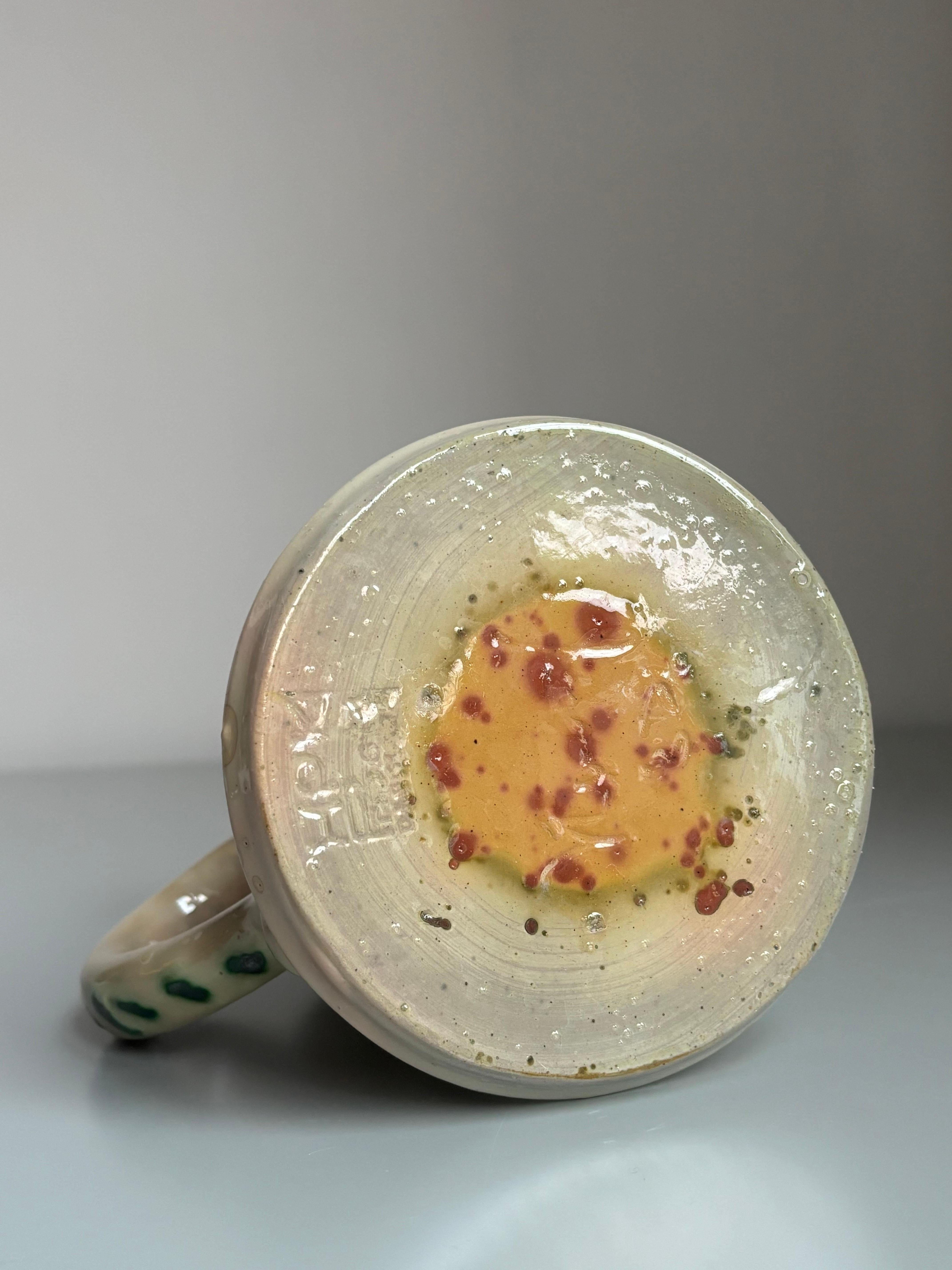 Naïve Floral Pitcher Vase, circa 1950s im Zustand „Gut“ im Angebot in Copenhagen, DK
