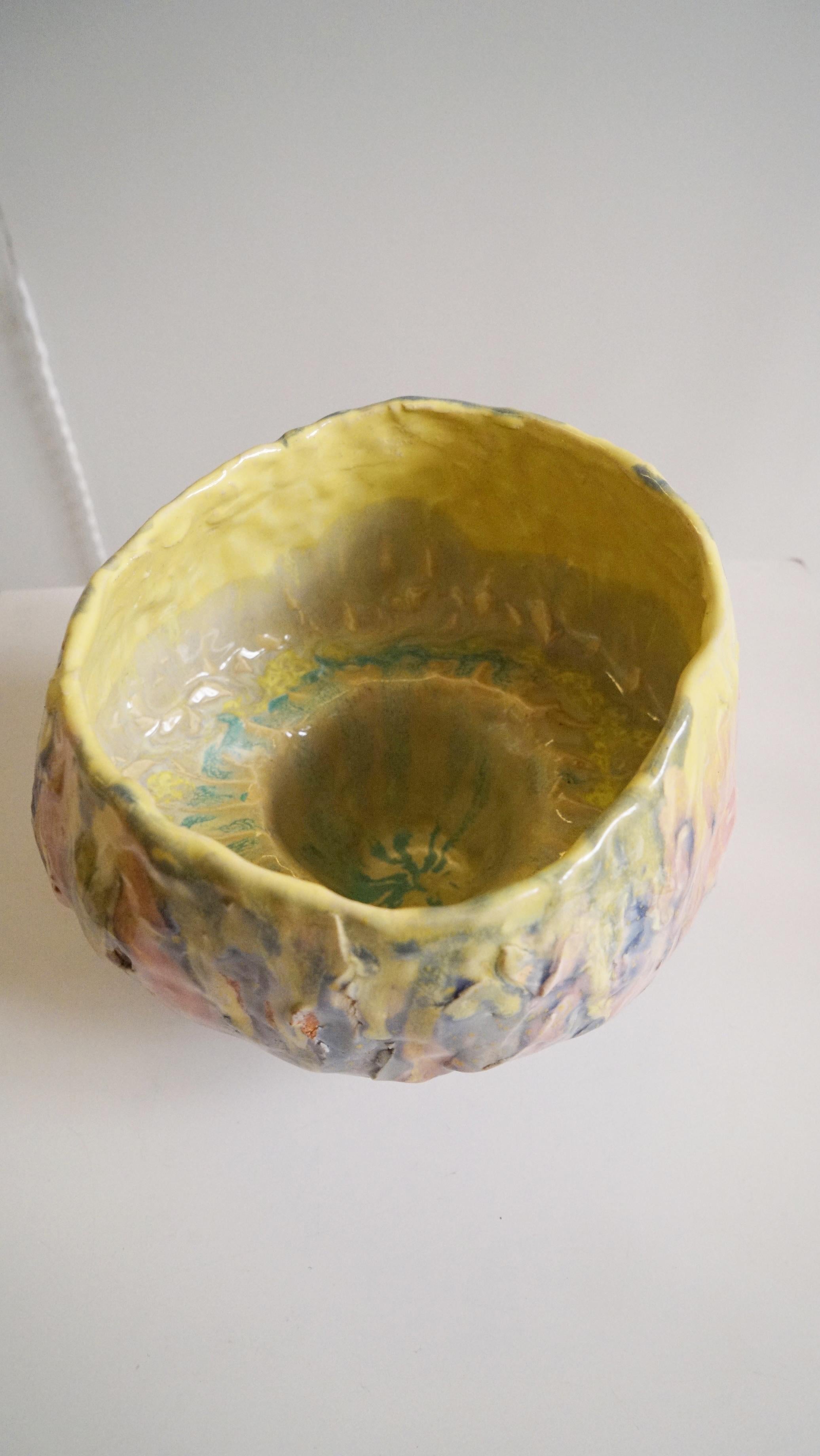 Vaso in gres in colori pastello in stile moderno In condizioni Nuovo in vendita a BARCELONA, ES