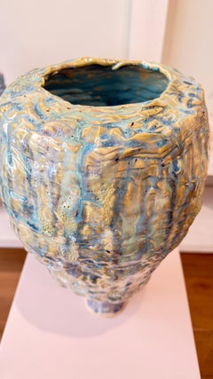 Vase naïf Tierra Morena en grès par Hania Jneid