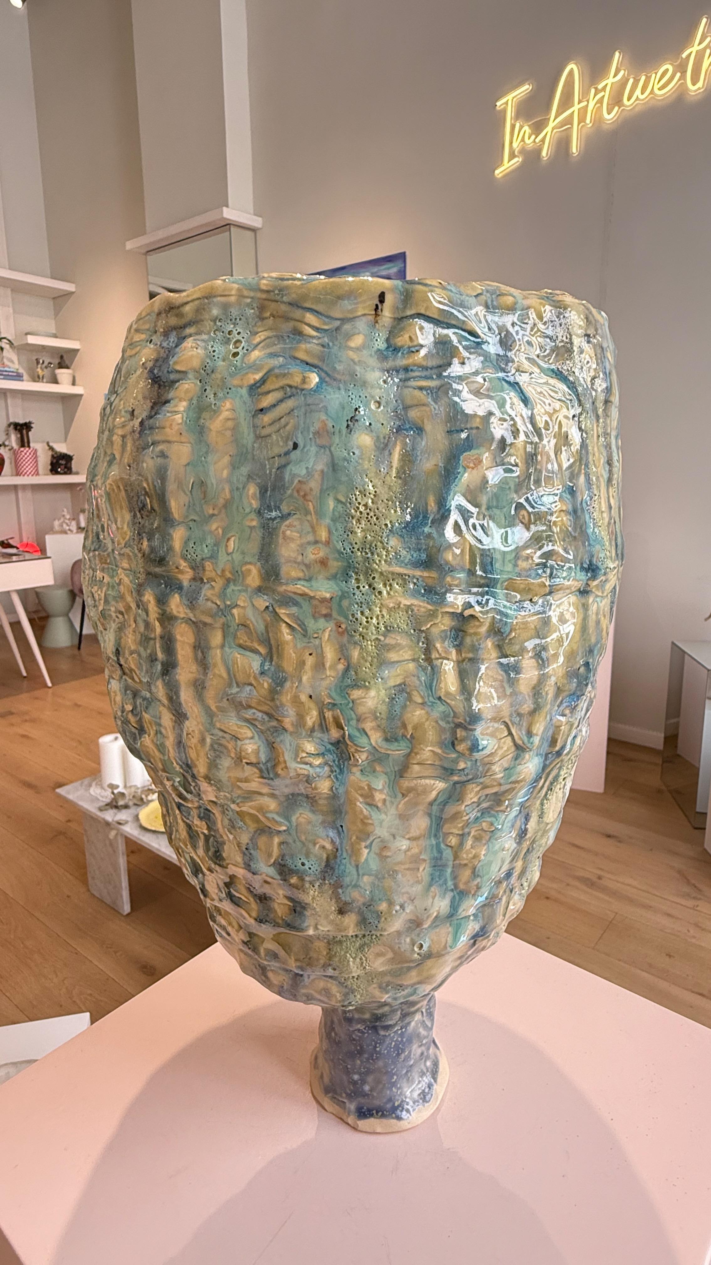 Vasija ingenua Tierra Morena de gres by Hania Jneid en Nuevo estado para la venta en BARCELONA, ES