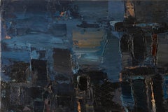 Naiyu Jiang Cubismo Olio su tela originale "Vita notturna"