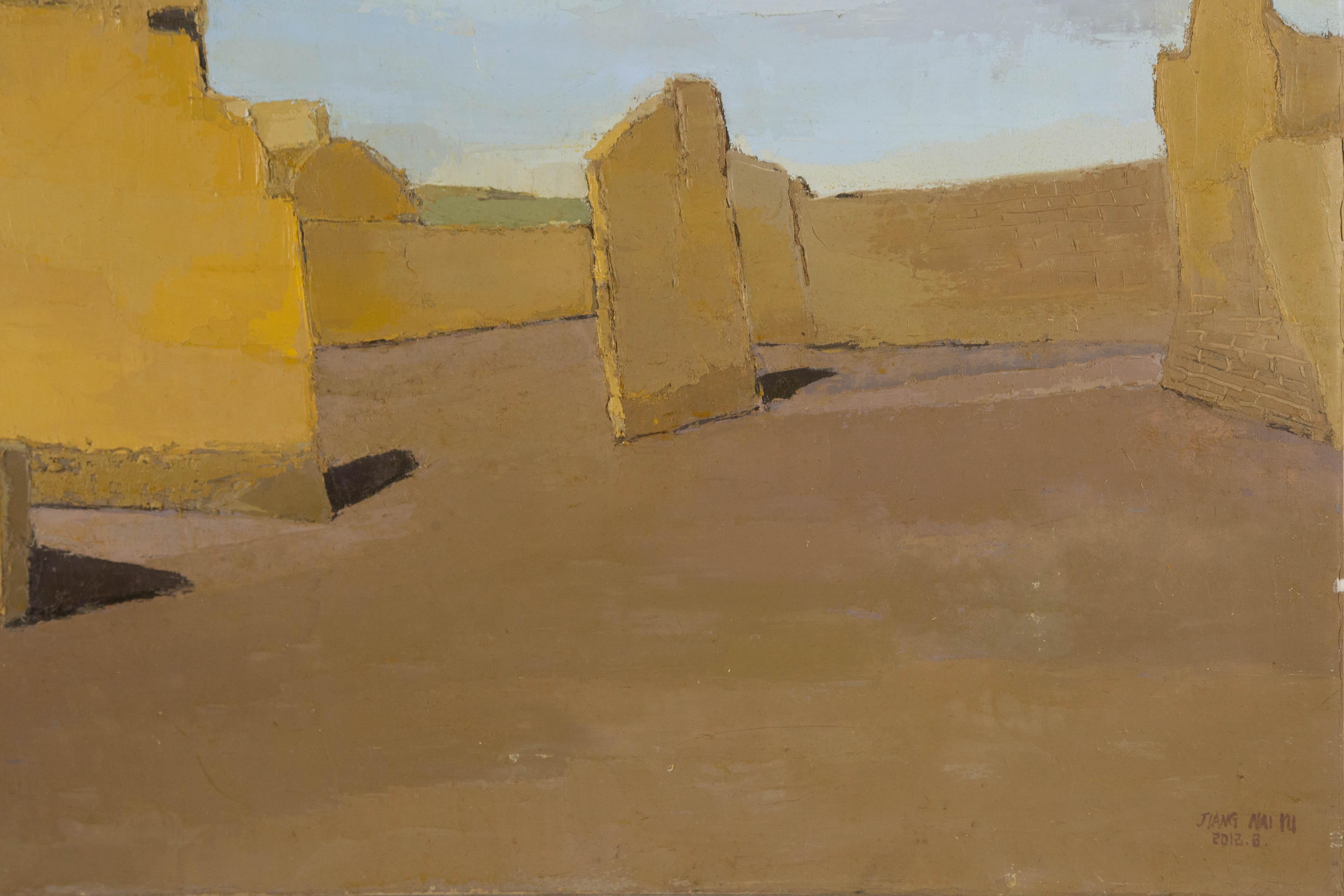 Naiyu Jiang Landschaft Original Öl auf Leinwand 