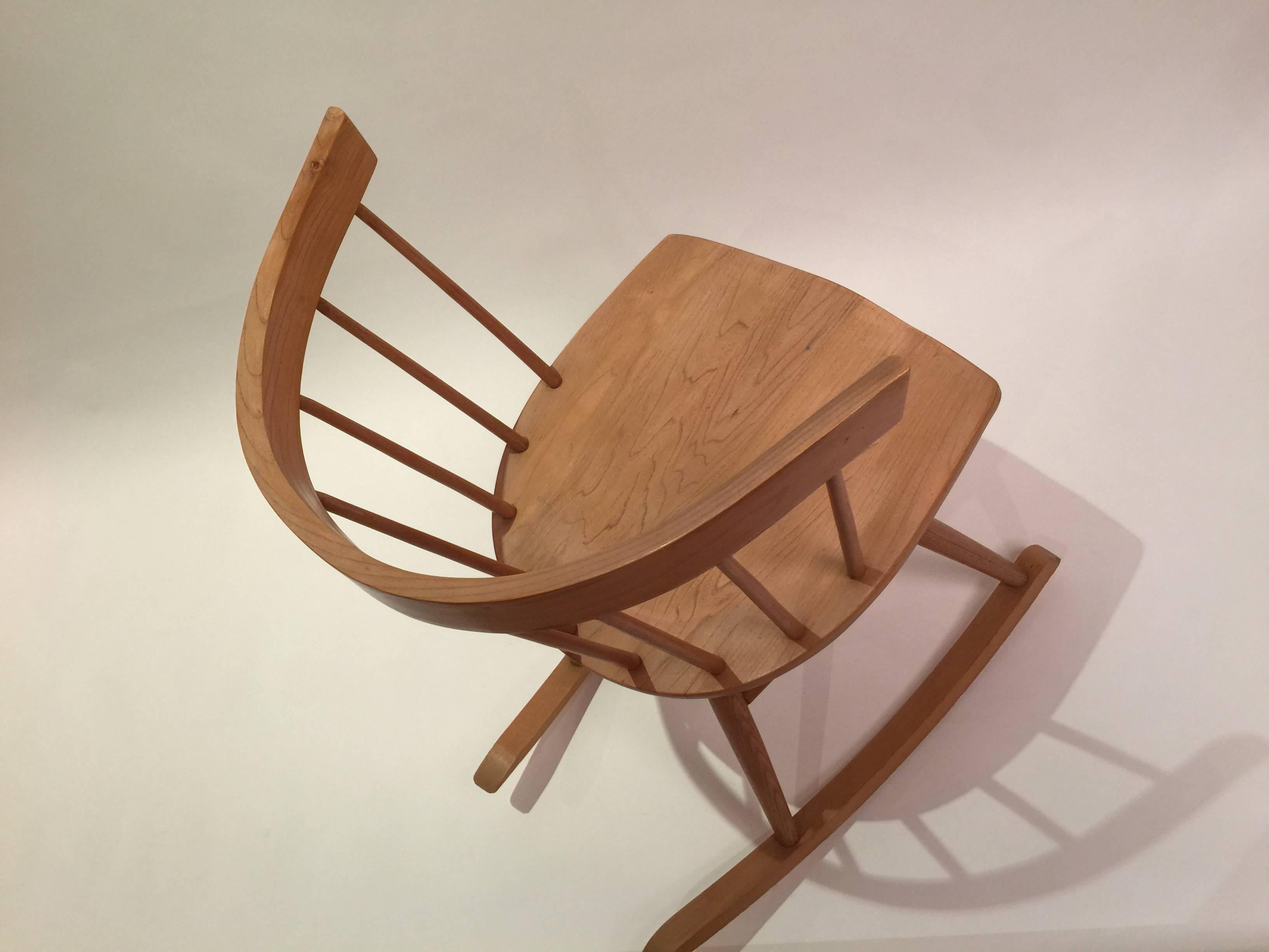 Nakashima Attributed Ercol for Knoll Strait Rocking Chair 1