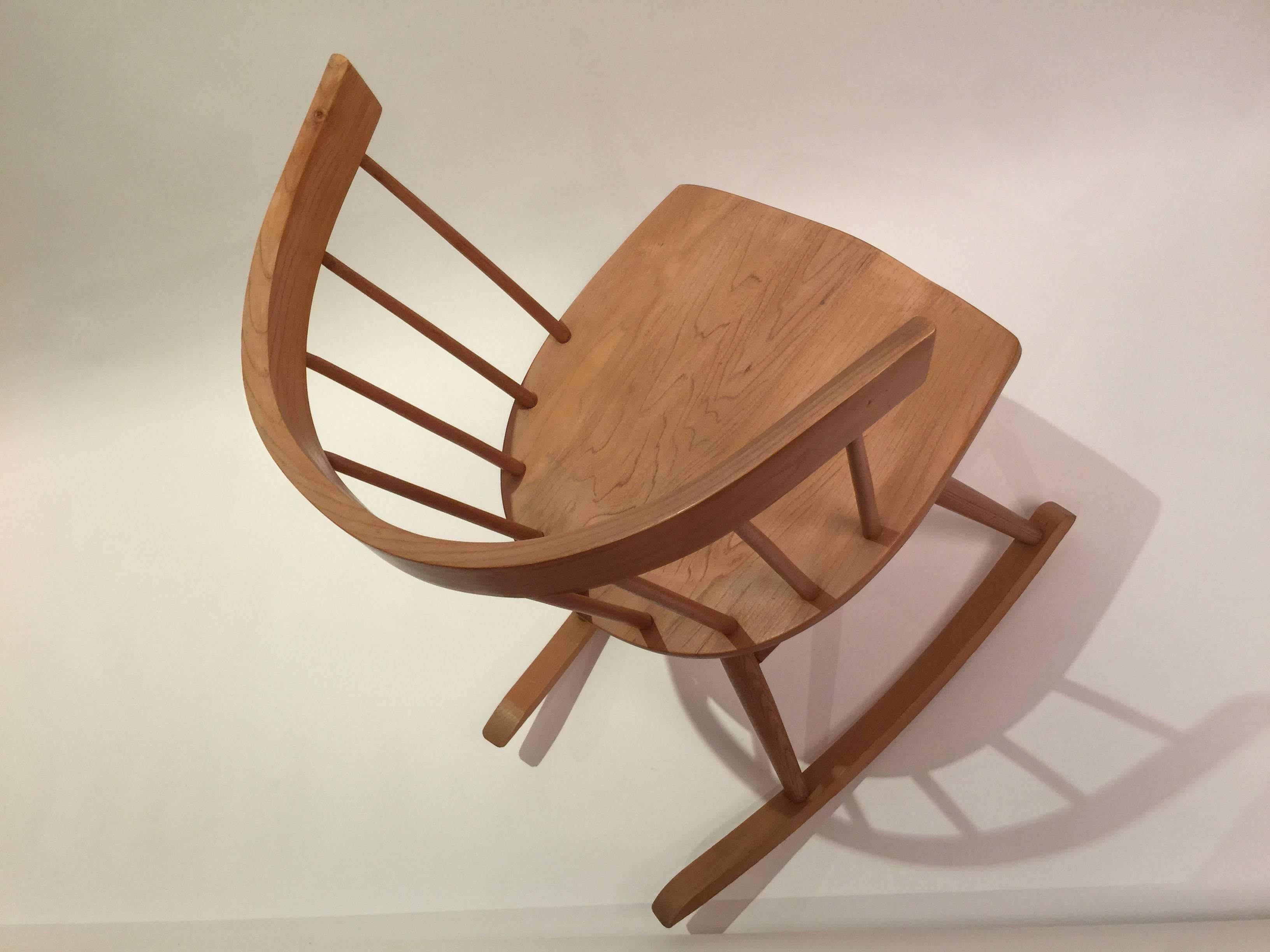 Nakashima Attributed Ercol for Knoll Strait Rocking Chair 2
