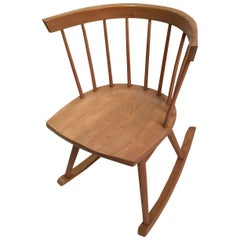 Nakashima Attributed Ercol for Knoll Strait Rocking Chair