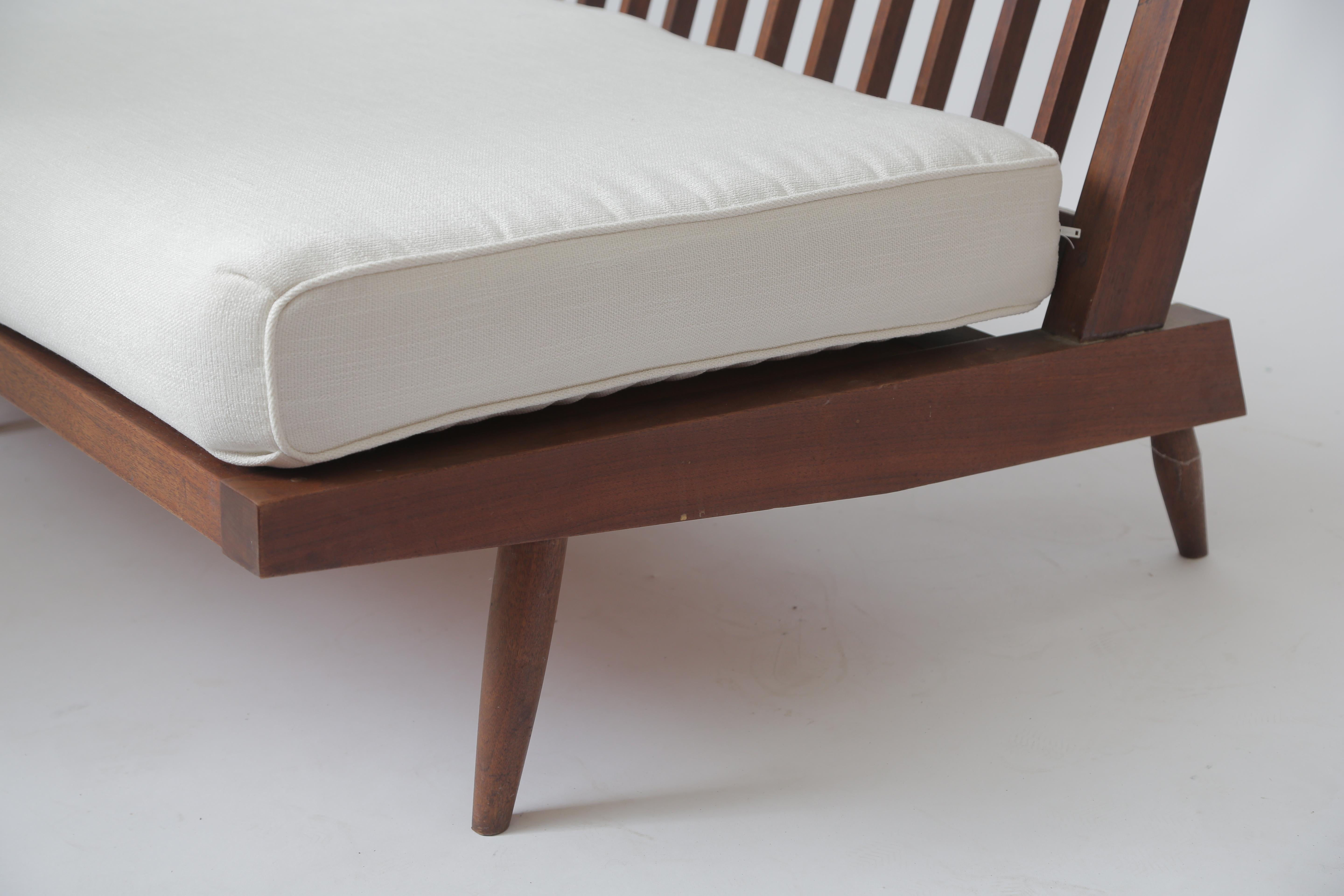 Late 20th Century Nakashima Cushion Sofa or Settee